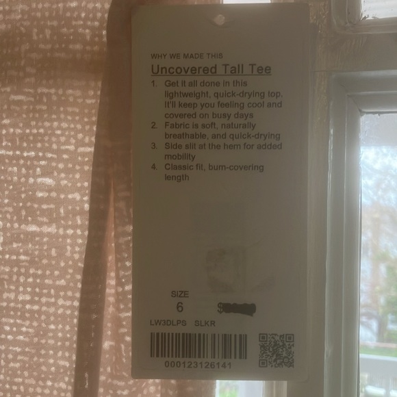Lululemon uncovered tall tee - Picture 3 of 6
